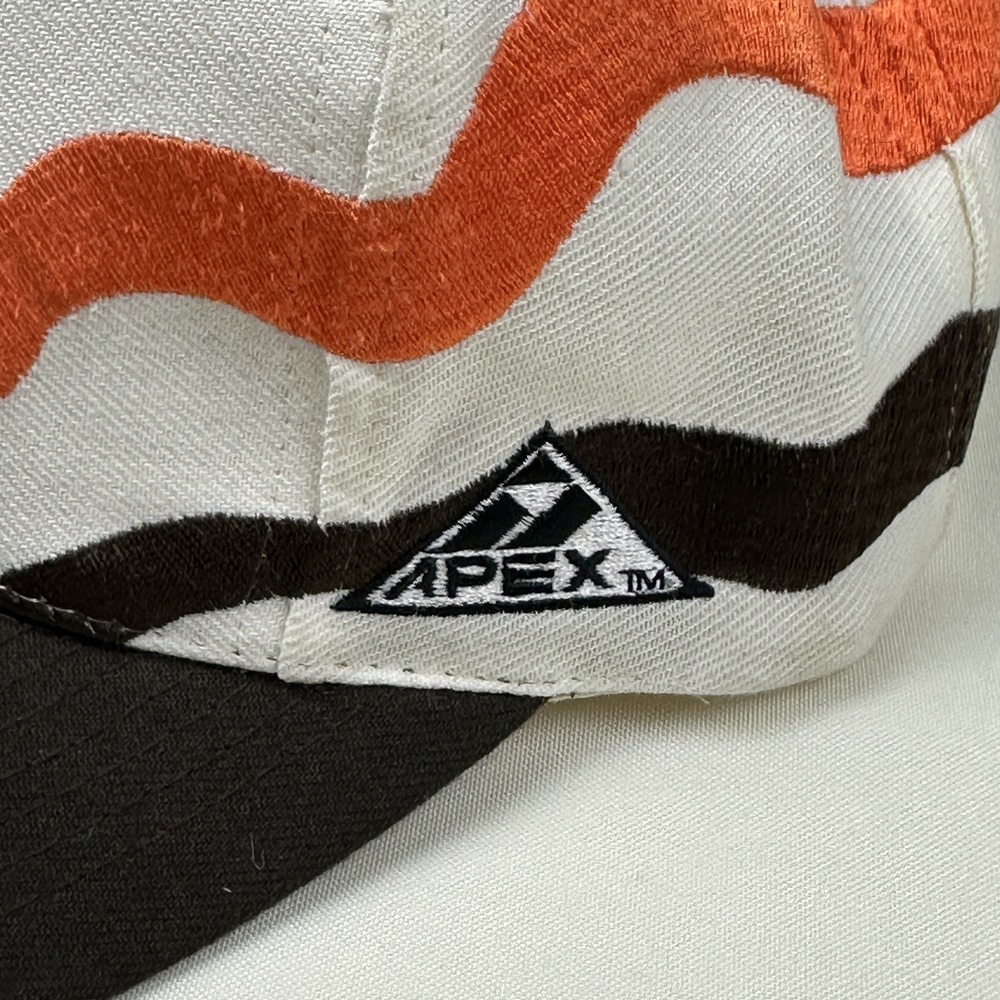 VTG 90s Cleveland Browns Apex One Proline Ribbon Wave NFL Snapback Hat Cap NWT - Picture 5 of 9